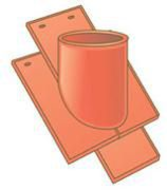 TUILE DOUILLE DIAM100 SABLE NORMAND -RUST NORM- REF 62NO TUILE DOUILLE DIAM100 SABLE NORMAND -RUST NORM- REF 62NO